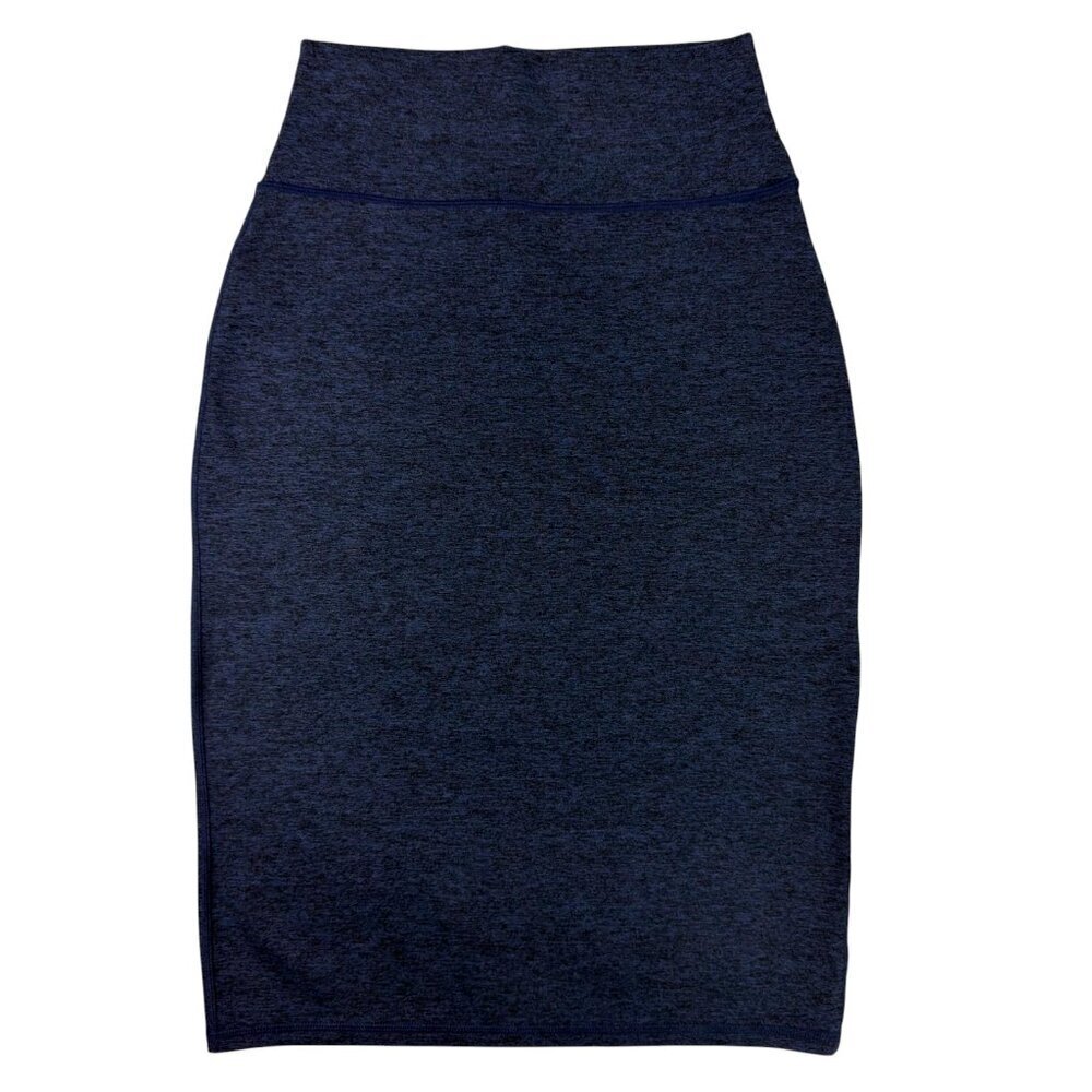 Aerie Offline The Hugger High Rise Blue Midi Skirt Small Real Good Soft Stretch - Picture 3 of 12